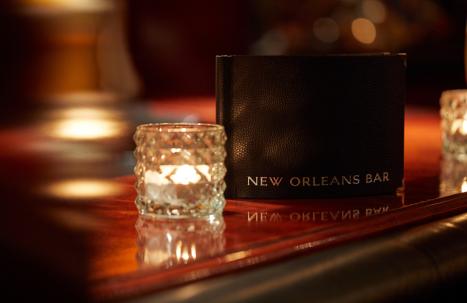 Parkhotel Pforzheim New Orleans Bar Nahaufnahme Cocktail Karte