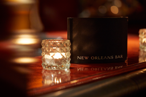 Parkhotel Pforzheim New Orleans Bar Nahaufnahme Cocktail Karte