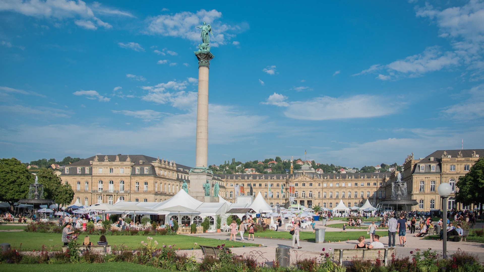 Blick auf den Stuttgarter Marktplatz