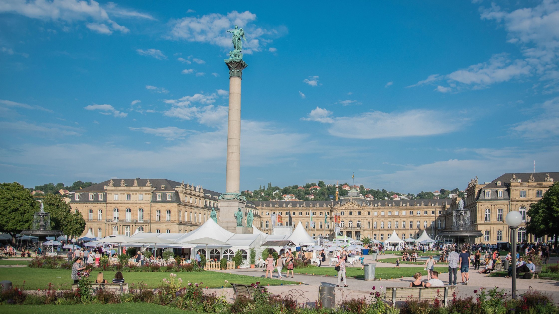 Blick auf den Stuttgarter Marktplatz