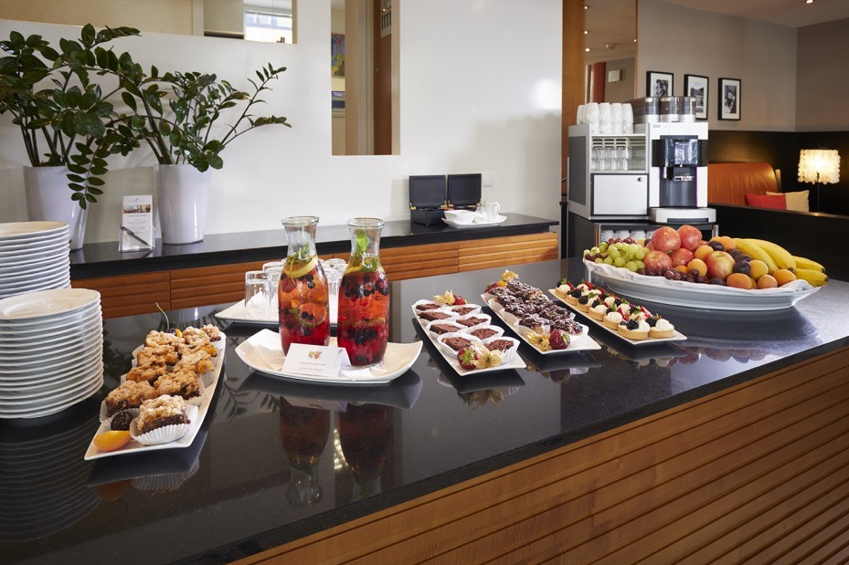 Kaffeepause im Flügel Gebäude