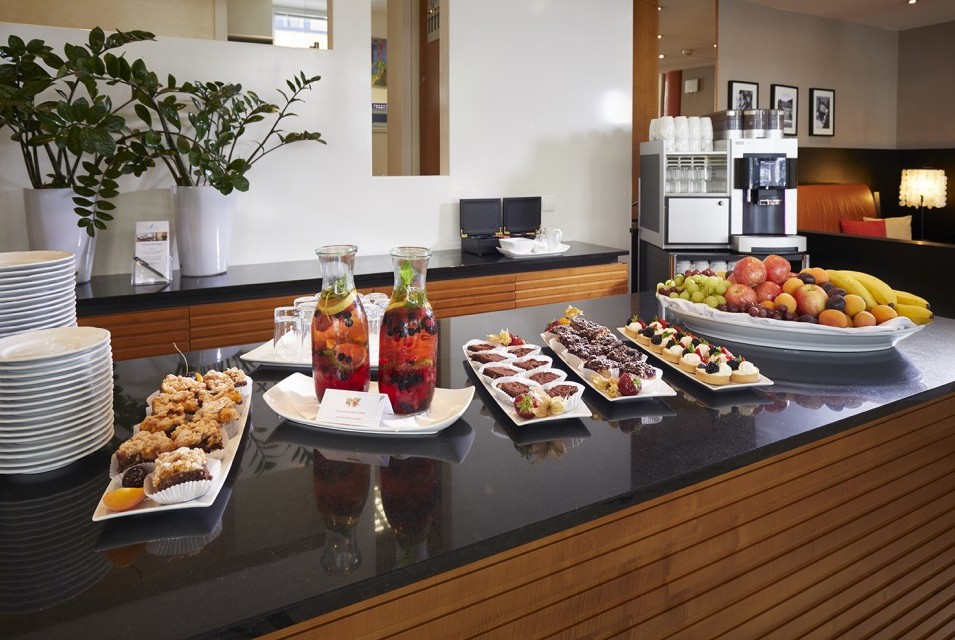 Kaffeepause im Flügel Gebäude