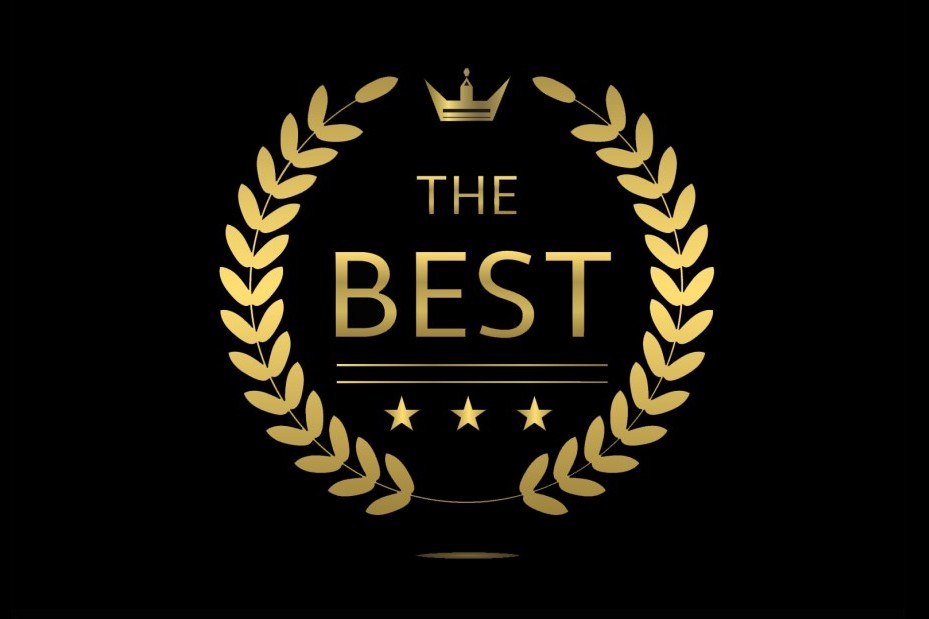Eine Auszeichnung mit der Aufschrift the best