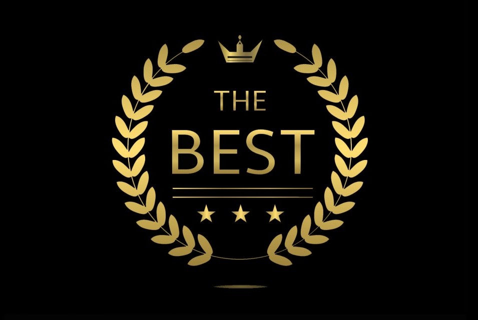 Eine Auszeichnung mit der Aufschrift the best