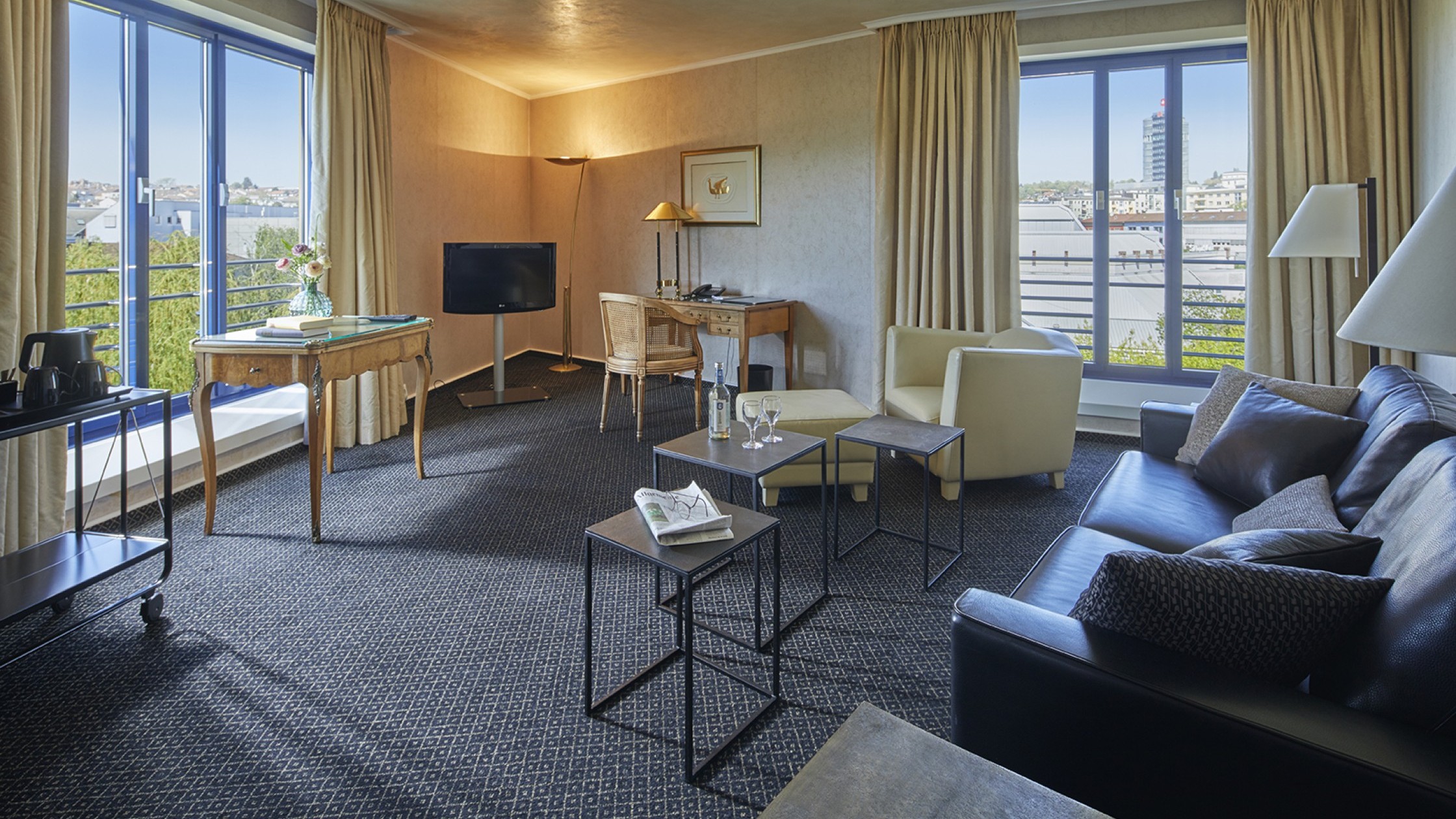 Der Wohnbereich der Präsidentensuite